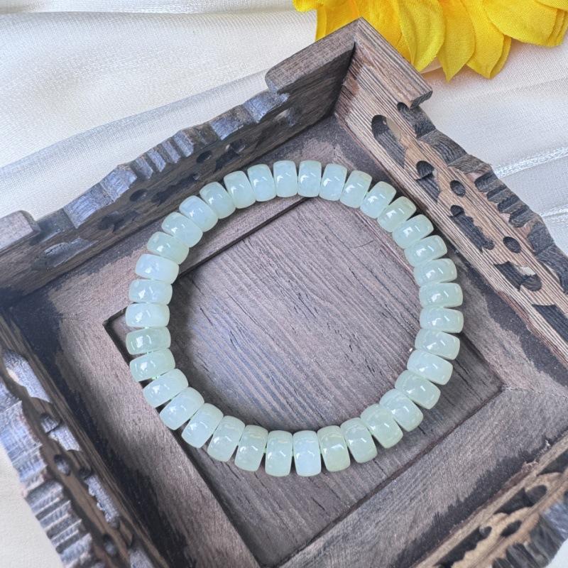 Natural Hetian jade separator pieces in clear water green and ice clear white diy Bracelet abacus beads, spacer beads, star and moon Bodhi beads 4*8mm(about36Piece)
Natural Hetian jade separator pieces in clear water green and ice clear white diy Bracelet abacus beads, spacer beads, star and moon Bodhi beads 4*8mm(about36Piece)