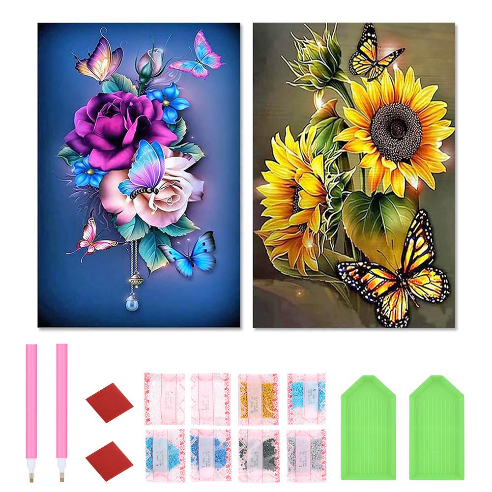 2pcs 5D DIY Full Round Drill Diamond Painting Animal Butterfly Decor Art AU K2063 K2064
2pcs 5D DIY Full Round Drill Diamond Painting Animal Butterfly Decor Art AU K2063 K2064