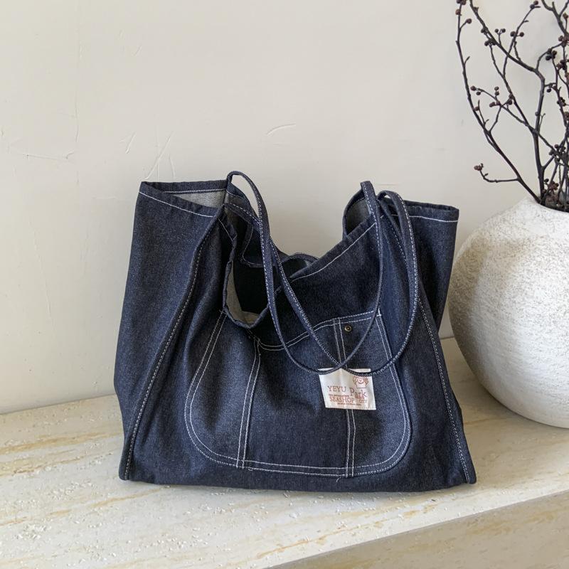 Students in class large-capacity canvas bags, women s autumn new trendy tote bags, shopping bags синій
Students in class large-capacity canvas bags, women s autumn new trendy tote bags, shopping bags синій