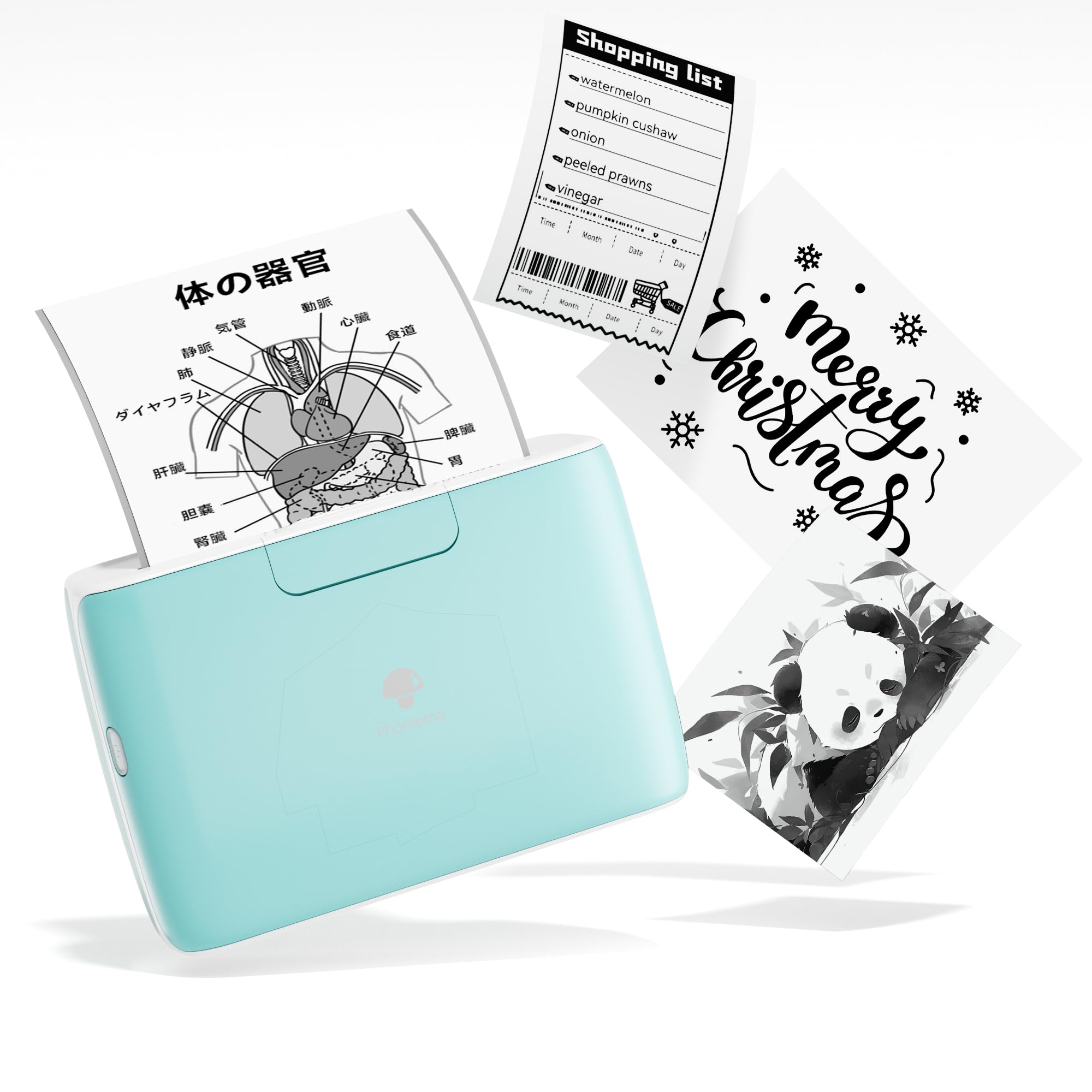 Memoqueen M04S Mini Printer Mobile Printer Smartphone Printer 4 Inch Sticker Printer Portable Photo Perfect for Learning DIY Work Green Printer, зелений
Memoqueen M04S Mini Printer Mobile Printer Smartphone Printer 4 Inch Sticker Printer Portable Photo Perfect for Learning DIY Work Green Printer, зелений
