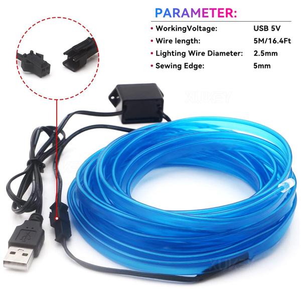 1SET Blue USB Car Interior Led Decorative Neon String Strip DIY Flexible Ambient Light Atmosphere Center Console Dash Tube Decor Lamp 5m 5M
1SET Blue USB Car Interior Led Decorative Neon String Strip DIY Flexible Ambient Light Atmosphere Center Console Dash Tube Decor Lamp 5m 5M