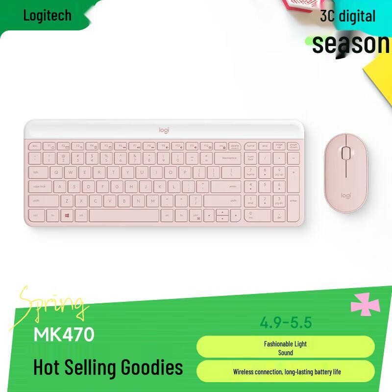 Logitech MK470 Slim Wireless Keyboard and Mouse Combo
Logitech MK470 Slim Wireless Keyboard and Mouse Combo