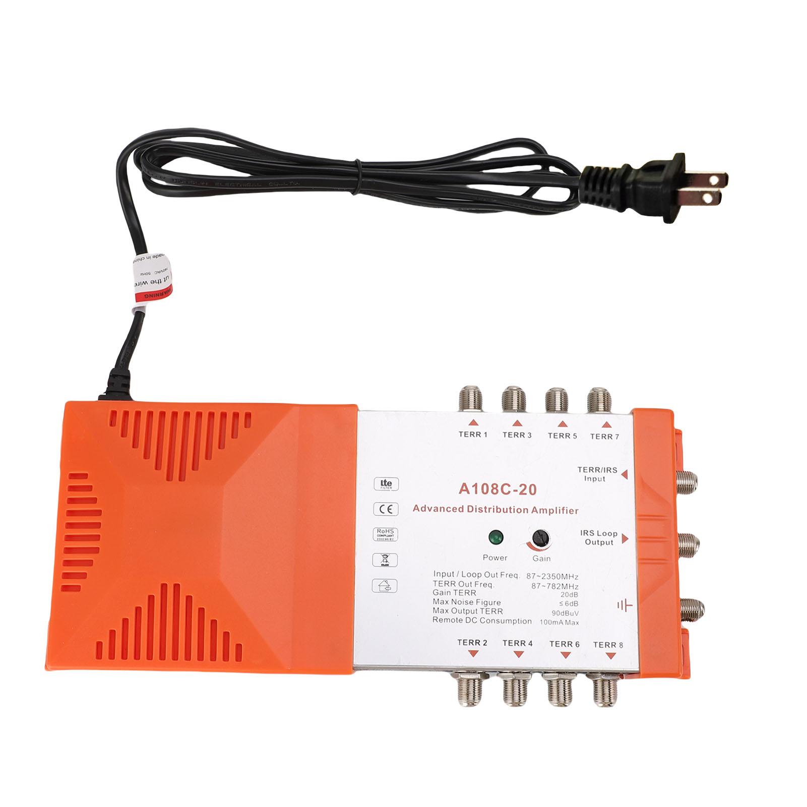 8 Channel Distribution Amplifier IRS Loop Cascading TV Antenna Distribution Amplifier Supports 4G EU Plug
8 Channel Distribution Amplifier IRS Loop Cascading TV Antenna Distribution Amplifier Supports 4G EU Plug