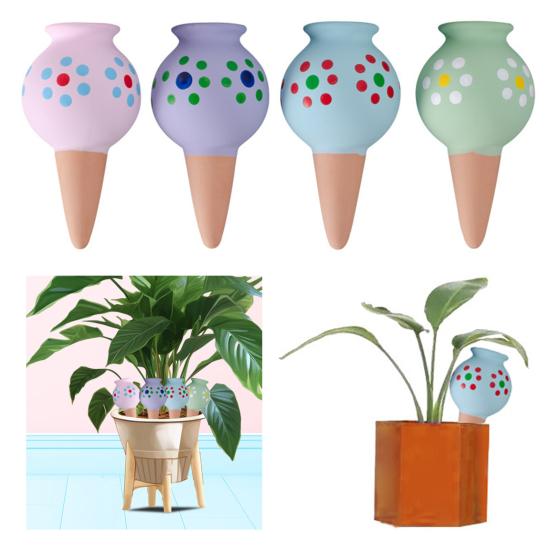 4 Pcs Self Watering Bulbs Polka Dot Flower Watering Globes Planter Insert Slow Release Watering Bulbs for Watering Houseplants 4pcs
4 Pcs Self Watering Bulbs Polka Dot Flower Watering Globes Planter Insert Slow Release Watering Bulbs for Watering Houseplants 4pcs