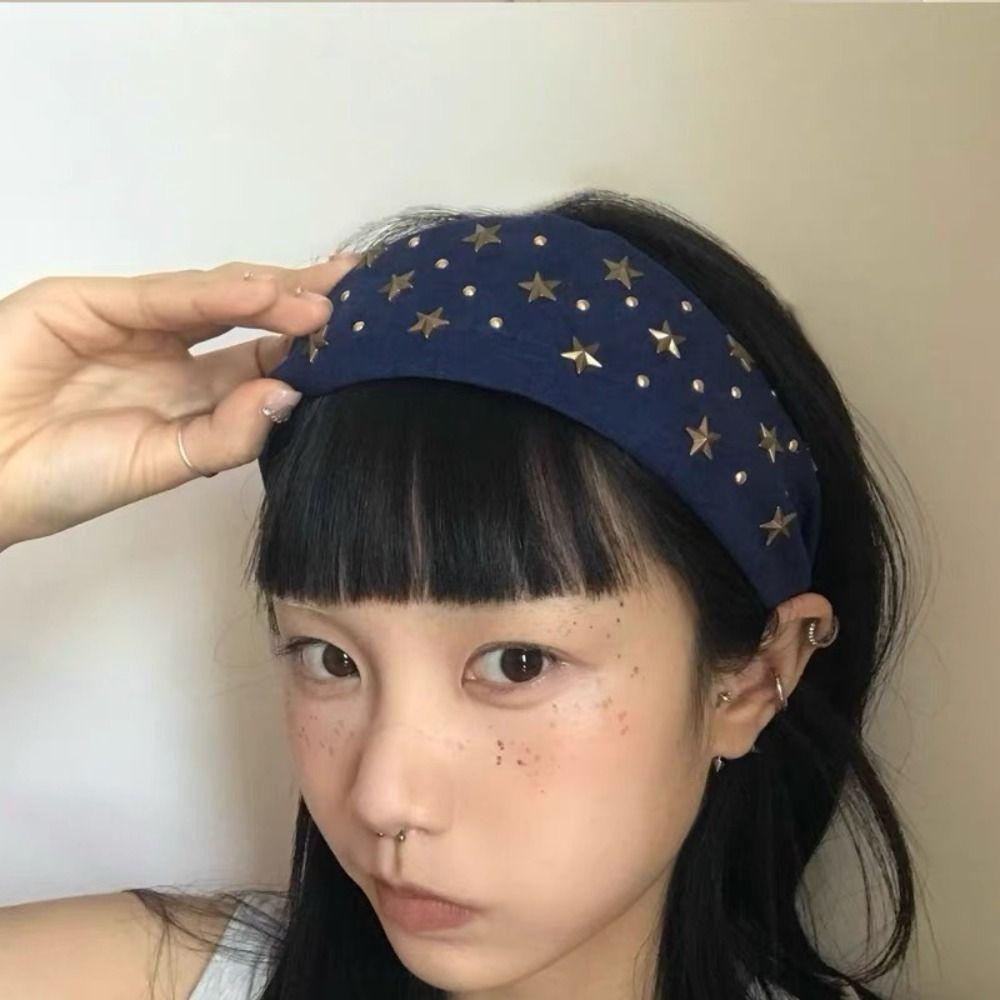 Colth Wide Edge Hairband Spicy Girl Retro Hair Hoop Sweet Wide Star Rivet Band Band Women рожевий
Colth Wide Edge Hairband Spicy Girl Retro Hair Hoop Sweet Wide Star Rivet Band Band Women рожевий