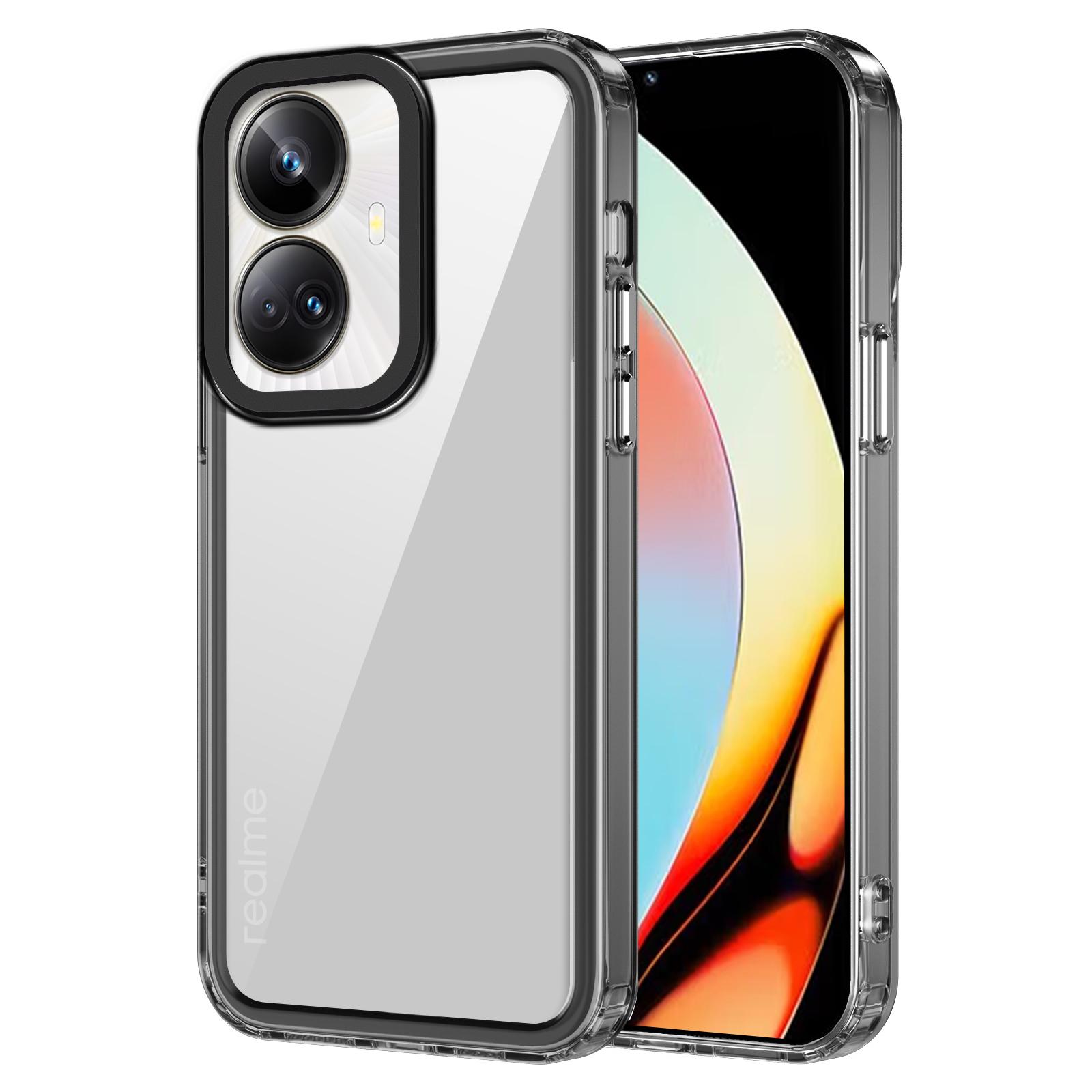 For Realme 10 Pro+ 5G Case Shock Absorbing PC+TPU Clear Protective Cover Transparent Black
For Realme 10 Pro+ 5G Case Shock Absorbing PC+TPU Clear Protective Cover Transparent Black