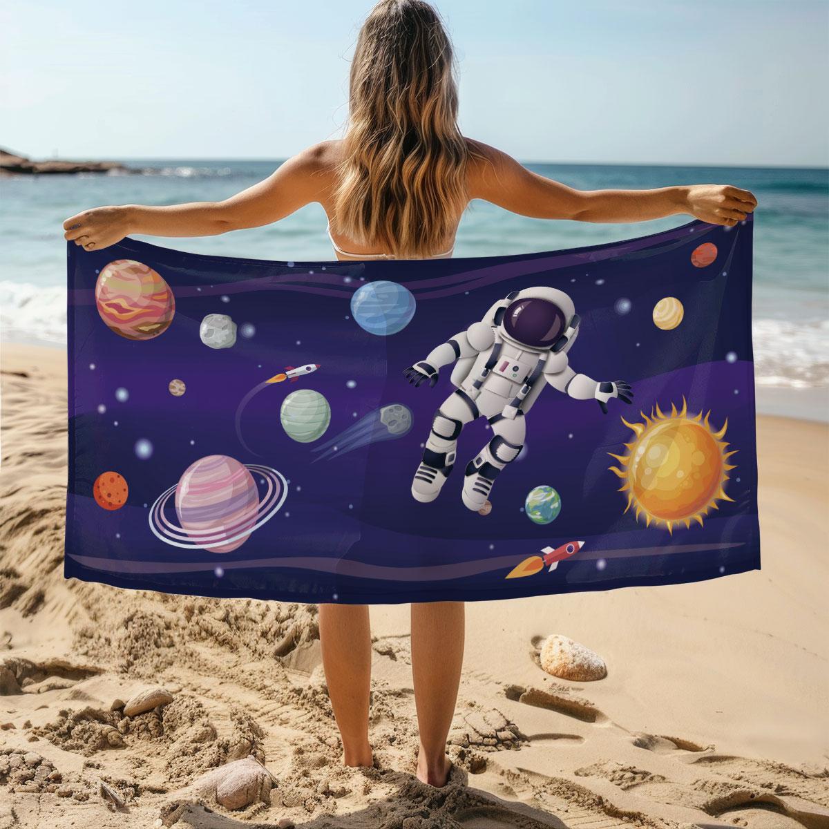 1pc Cartoon Astronaut Print Towel Sports Quick-Drying Super Absorbent Camping Towel Lightweight Gym Swimming Yoga Beach Towel W30*H60(CM)
1pc Cartoon Astronaut Print Towel Sports Quick-Drying Super Absorbent Camping Towel Lightweight Gym Swimming Yoga Beach Towel W30*H60(CM)