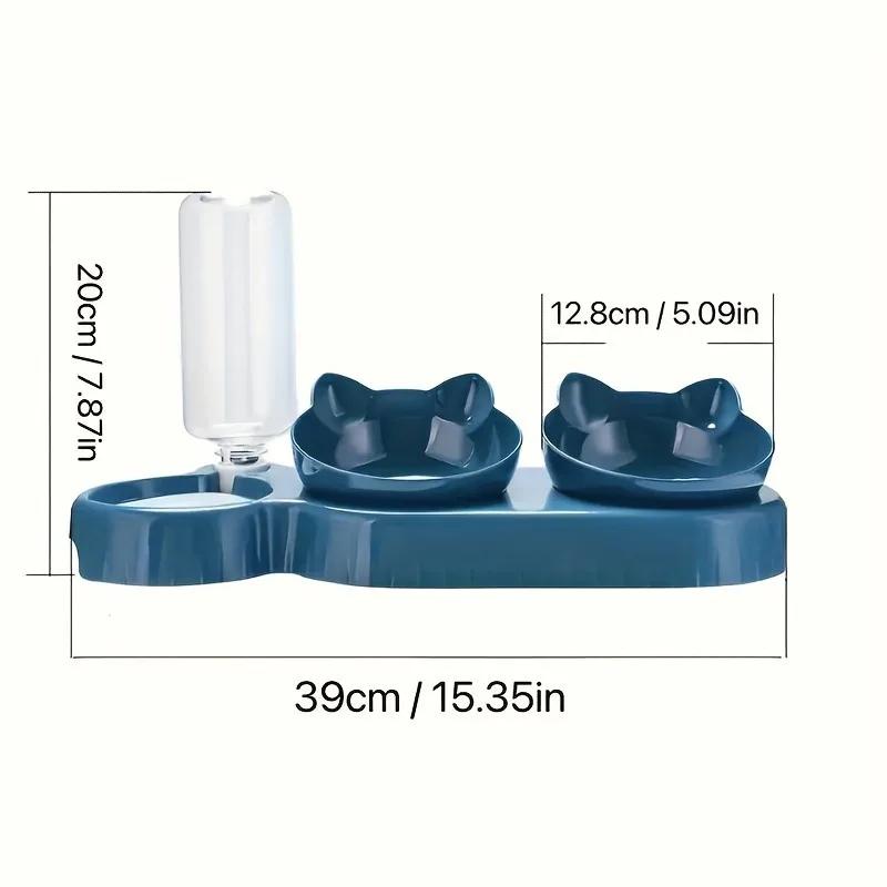 For 1 Tilt Pet Bowl Set With Gravity Water Bottle For Neck Protection - 3 In 1 Design For Cats And Dogs - Easy To Clean And Hygi
For 1 Tilt Pet Bowl Set With Gravity Water Bottle For Neck Protection - 3 In 1 Design For Cats And Dogs - Easy To Clean And Hygi