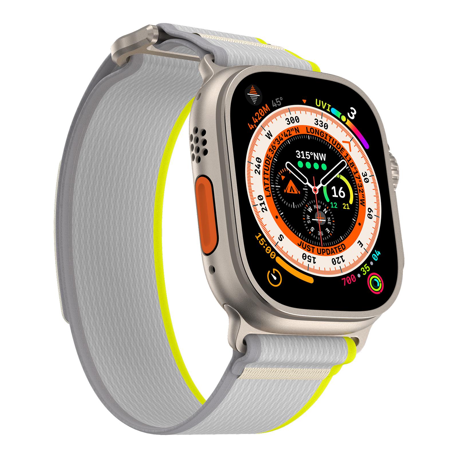 For Apple Watch 10 46mm/Ultra 2/Ultra 49mm/9 8 7 45mm/SE (2023) SE (2022) SE 6 5 4 44mm/3 2 1 42mm Nylon Braided Watch Band,Size: M Blue+Grey
For Apple Watch 10 46mm/Ultra 2/Ultra 49mm/9 8 7 45mm/SE (2023) SE (2022) SE 6 5 4 44mm/3 2 1 42mm Nylon Braided Watch Band,Size: M Blue+Grey