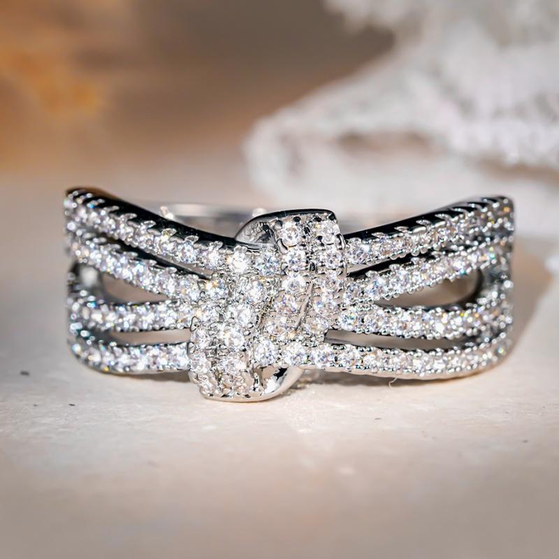 Huitan Sparkling Brilliant Rings full Cubic Zirconia Graceful Charming Finger Accessory Delicate Wedding Band Zircon for Women 6
Huitan Sparkling Brilliant Rings full Cubic Zirconia Graceful Charming Finger Accessory Delicate Wedding Band Zircon for Women 6