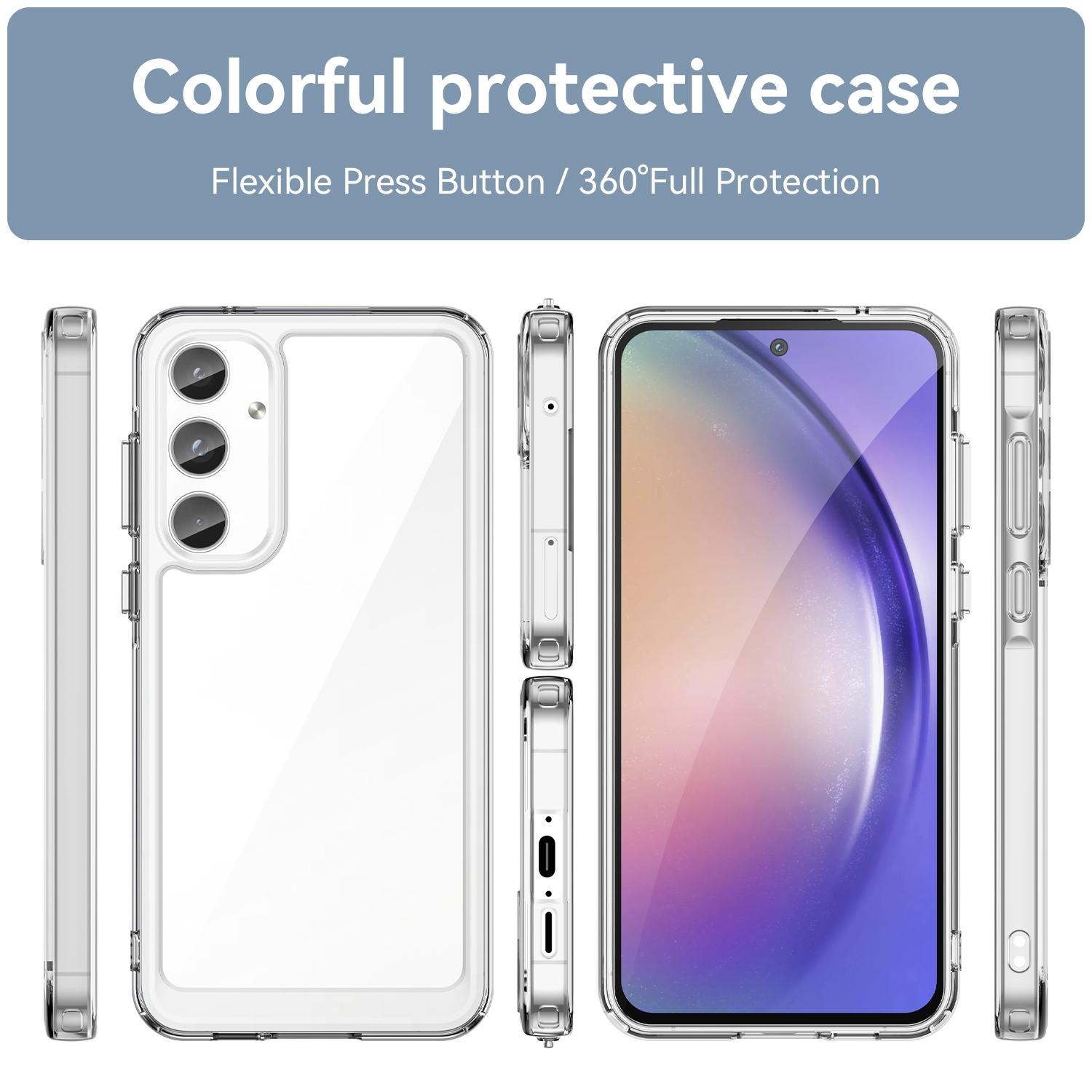 For Samsung Galaxy A55 5G Clear Case WANLONFENG FM Series TPU Phone Back Cover (Big Lens Hole) E
For Samsung Galaxy A55 5G Clear Case WANLONFENG FM Series TPU Phone Back Cover (Big Lens Hole) E