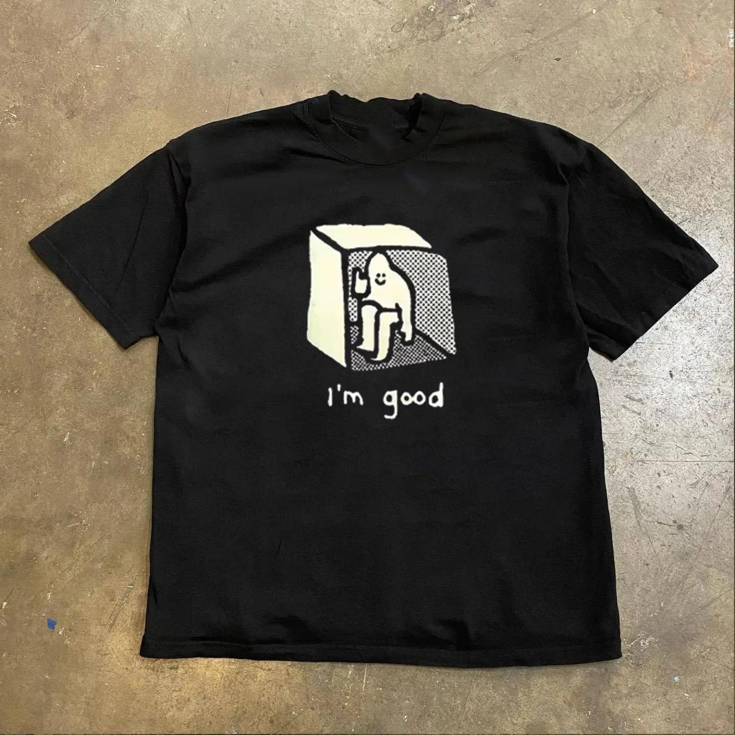 A Heavyweight Pure Cotton American Retro Square Figure Print Round-neck s and s Summer Loose Trendy Tops on Instagram S чёрный
A Heavyweight Pure Cotton American Retro Square Figure Print Round-neck s and s Summer Loose Trendy Tops on Instagram S чёрный