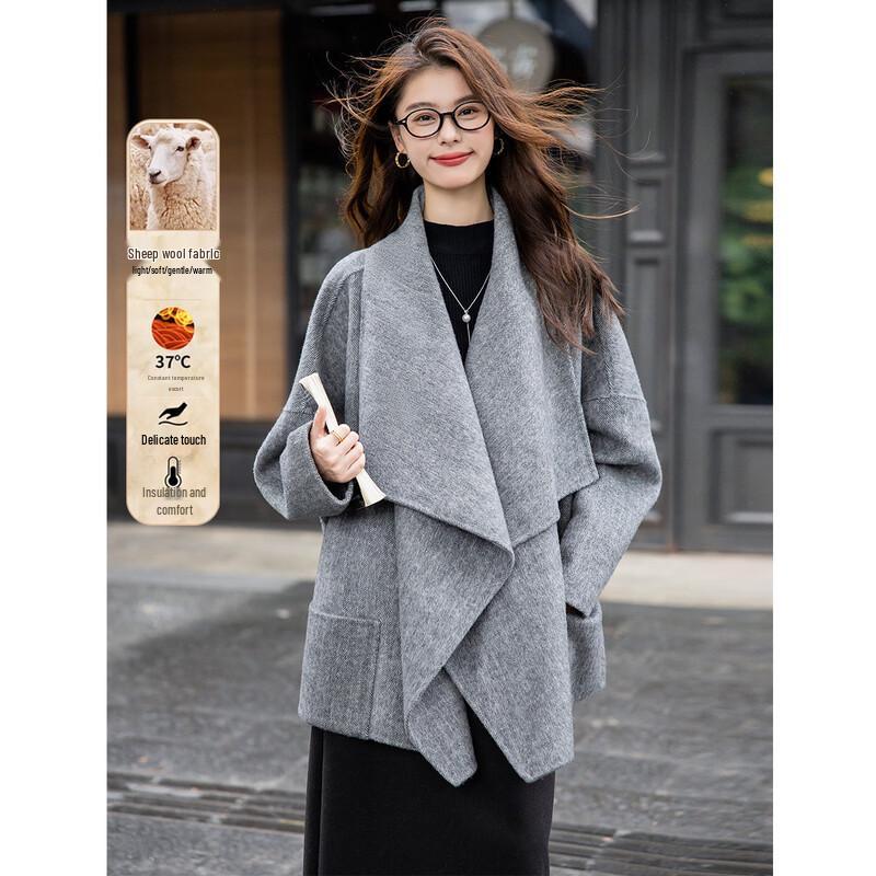 Mokana Women s Double-faced Wool Cape Coat M
Mokana Women s Double-faced Wool Cape Coat M