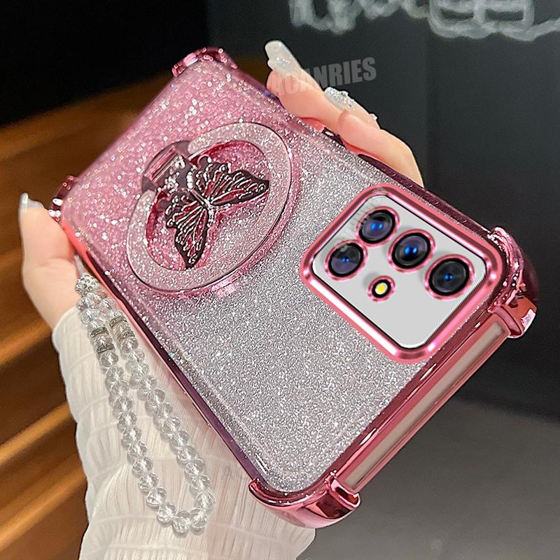 A 51 31 Clear Lanyard Butterfly Holder Case For Samsung Galaxy A51 A31 A12 A22 A50 A21s Plating Shockproof Silicone Stand Cover Galaxy A21s
A 51 31 Clear Lanyard Butterfly Holder Case For Samsung Galaxy A51 A31 A12 A22 A50 A21s Plating Shockproof Silicone Stand Cover Galaxy A21s