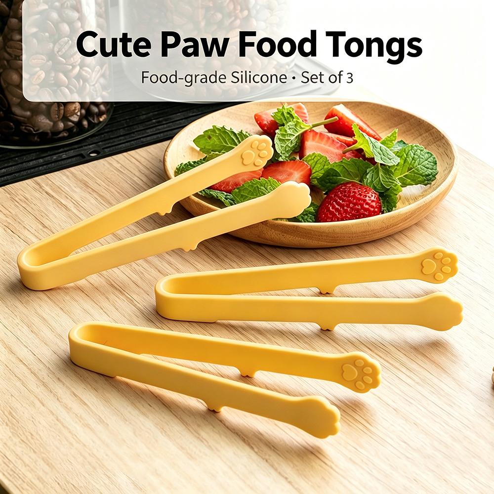 3Pcs Cute Cat Paw Silicone Food Tongs Multicolor Food-Grade Kitchen Gadgets for Fruit Salad Ice Cube Practical Kitchen Accessories жёлтый
3Pcs Cute Cat Paw Silicone Food Tongs Multicolor Food-Grade Kitchen Gadgets for Fruit Salad Ice Cube Practical Kitchen Accessories жёлтый