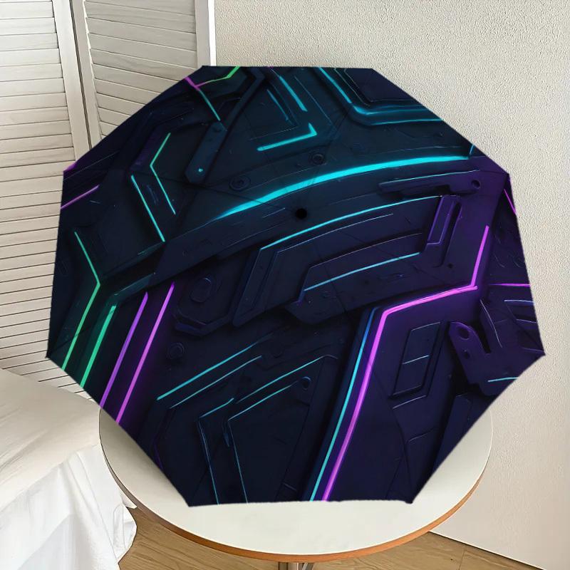 1pc Cyberpunk Neon Grid Pattern Umbrella with Plastic Handle,Suitable for All Seasons Home Travel Outdoor UmbrellaDD028
1pc Cyberpunk Neon Grid Pattern Umbrella with Plastic Handle,Suitable for All Seasons Home Travel Outdoor UmbrellaDD028