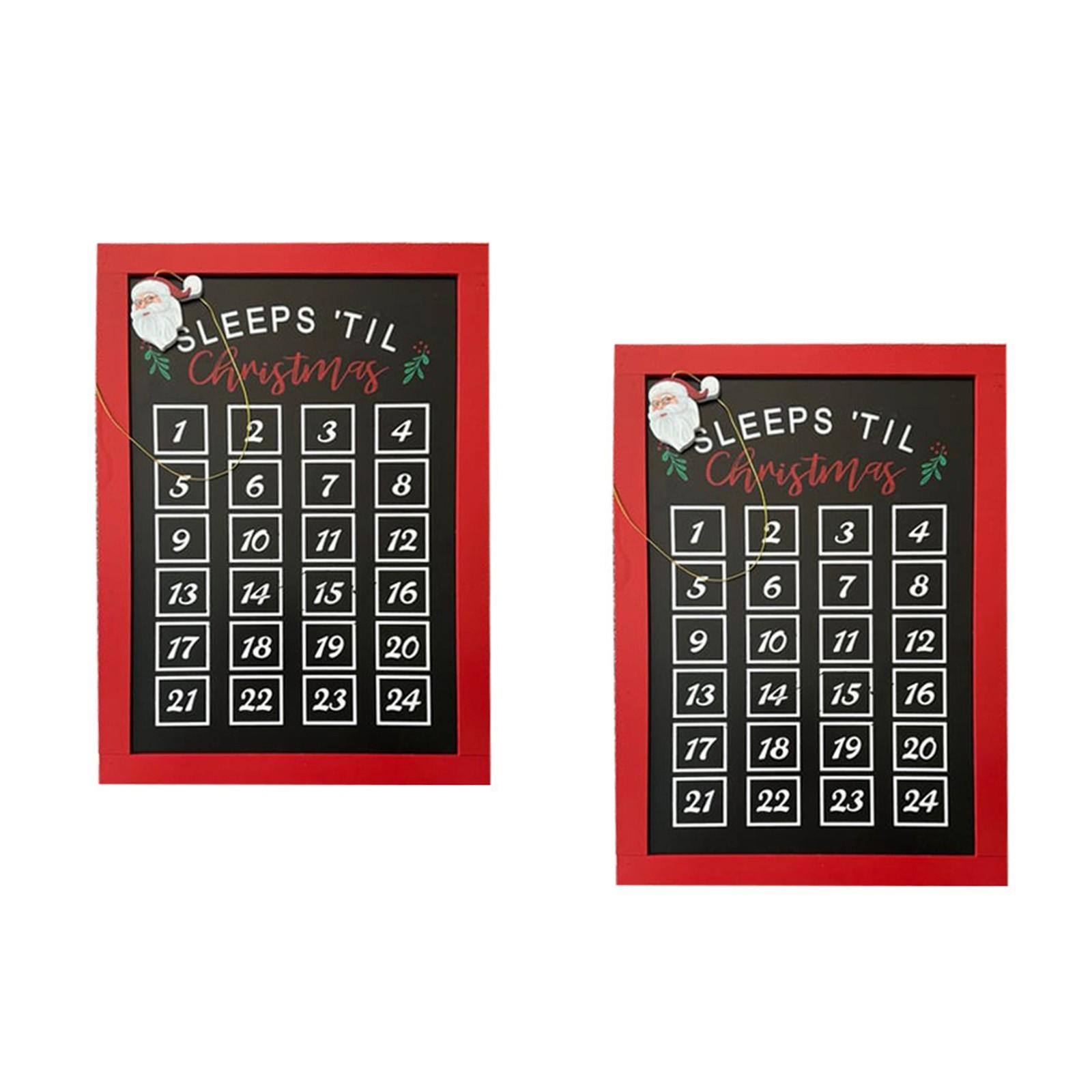 2 шт. Рождественский деревянный календарь обратного отсчета знак рождественские украшения украшения One Size
2 шт. Рождественский деревянный календарь обратного отсчета знак рождественские украшения украшения One Size