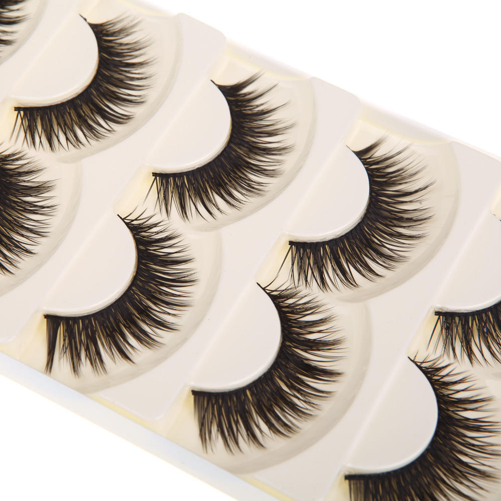 5 Pairs False Eyelashes Pure Hand-made Thick Long Voluminous Fake Lashes 
5 Pairs False Eyelashes Pure Hand-made Thick Long Voluminous Fake Lashes