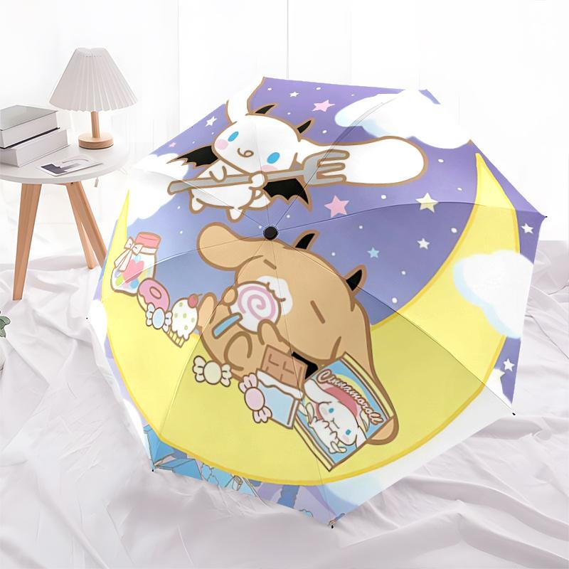 1pc Cinnamoroll & My Melody Moonlit Adventure Automatic Folding Umbrella - Portable 3-Fold Design with 8-Bone Iron Frame - Perfect Festival Gift for F
1pc Cinnamoroll & My Melody Moonlit Adventure Automatic Folding Umbrella - Portable 3-Fold Design with 8-Bone Iron Frame - Perfect Festival Gift for F