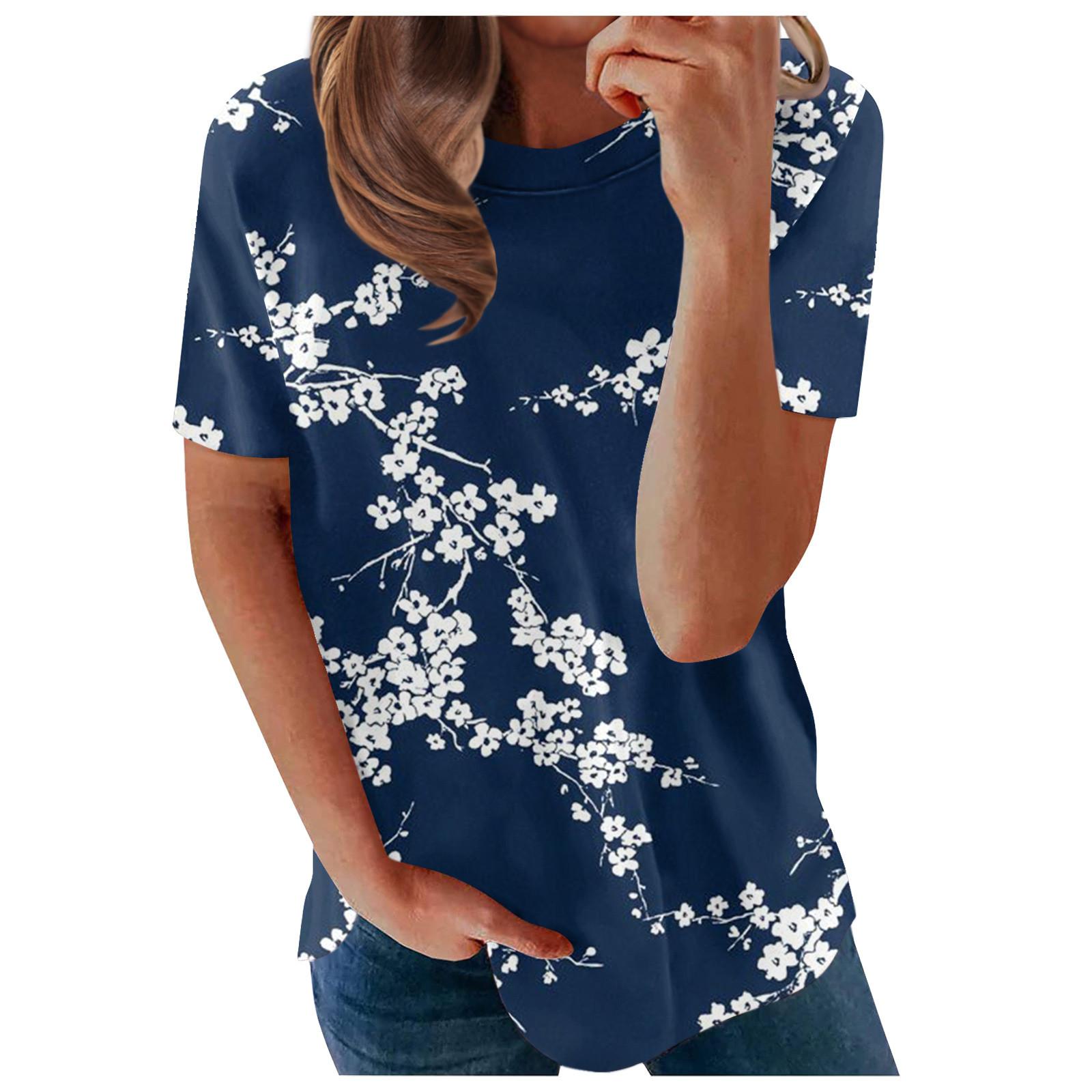 Women s Printed Short Sleeves Round Neck Vintage Short Sleeves Summer Loose Tops Tops Women s Summer T-Shirts XXXL Темно-синій
Women s Printed Short Sleeves Round Neck Vintage Short Sleeves Summer Loose Tops Tops Women s Summer T-Shirts XXXL Темно-синій