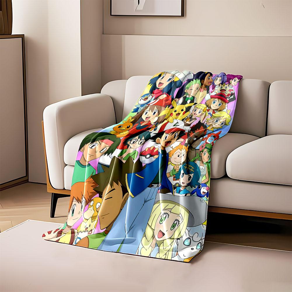 Brightly colored group illustration featuring characters and Pokémon. for all seasons blanket lunch break throw gift 80cm x 120cm
Brightly colored group illustration featuring characters and Pokémon. for all seasons blanket lunch break throw gift 80cm x 120cm