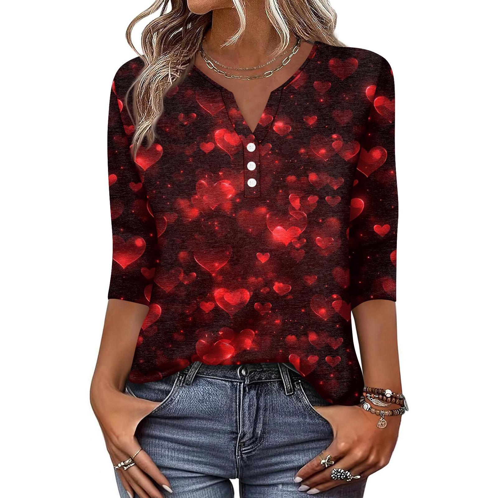 Жен. Футболка С принтом Пуговицы Рукав 3/4 Повседневные Выходные Мода Классический Классический V-образный вырез Обычный Верх XL
Жен. Футболка С принтом Пуговицы Рукав 3/4 Повседневные Выходные Мода Классический Классический V-образный вырез Обычный Верх XL
