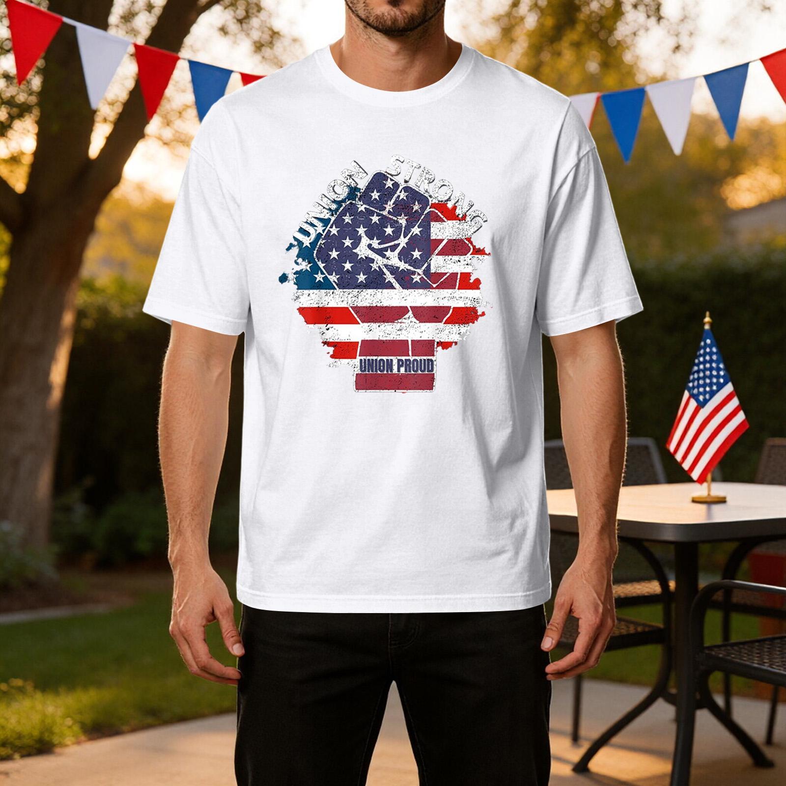 Men s Independence Day Graphic T Shirt Casual Athletic Short Sleeve Crew Neck Lightweight Breathable Fabric Summer Tee XL білий
Men s Independence Day Graphic T Shirt Casual Athletic Short Sleeve Crew Neck Lightweight Breathable Fabric Summer Tee XL білий