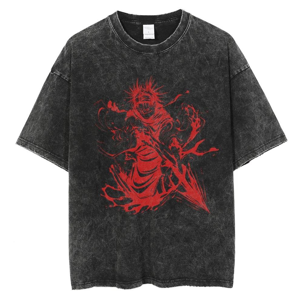 Men Harajuku Black Washed T-Shirt Streetwear Japan Anime Graphic Cotton Casual Tshirt Summer Short Sleeve Tops T Shirt 3XL
Men Harajuku Black Washed T-Shirt Streetwear Japan Anime Graphic Cotton Casual Tshirt Summer Short Sleeve Tops T Shirt 3XL