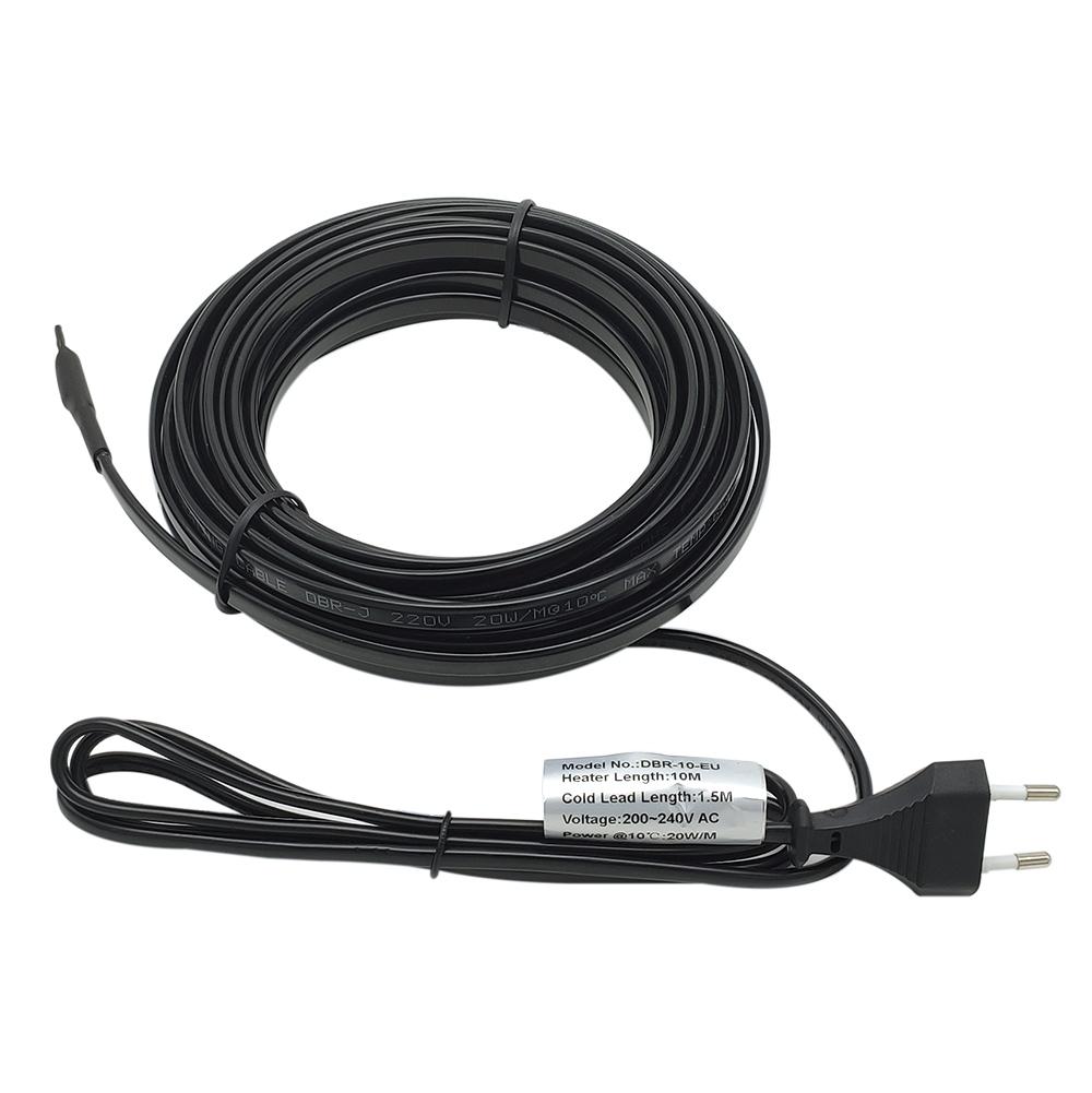 AC200~240V EU Plug Self Regulating Heating Cable for Water Pipe Anti-Freeze Protection Pets Heating System with 1.5M Cold Lead 1M
AC200~240V EU Plug Self Regulating Heating Cable for Water Pipe Anti-Freeze Protection Pets Heating System with 1.5M Cold Lead 1M