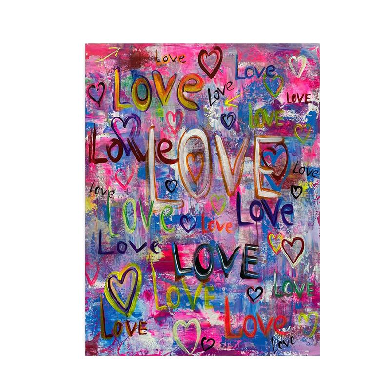 Абстрактное граффити-искусство, красочные сердечки, постеры, принты, мотивирующие цитаты, холст, настенная живопись, куадро для гостиной, домашний декор 21x30cm No Framed
Абстрактное граффити-искусство, красочные сердечки, постеры, принты, мотивирующие цитаты, холст, настенная живопись, куадро для гостиной, домашний декор 21x30cm No Framed