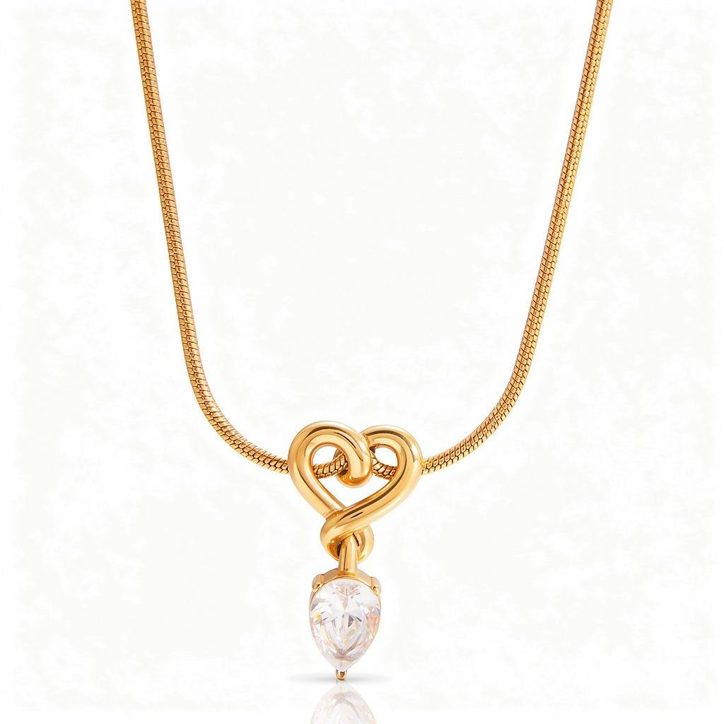 Series Simple Wind Necklace Knotted Love Small Flower Zircon Pendant Collarbone Chain Zircon Stacked Wear
Series Simple Wind Necklace Knotted Love Small Flower Zircon Pendant Collarbone Chain Zircon Stacked Wear