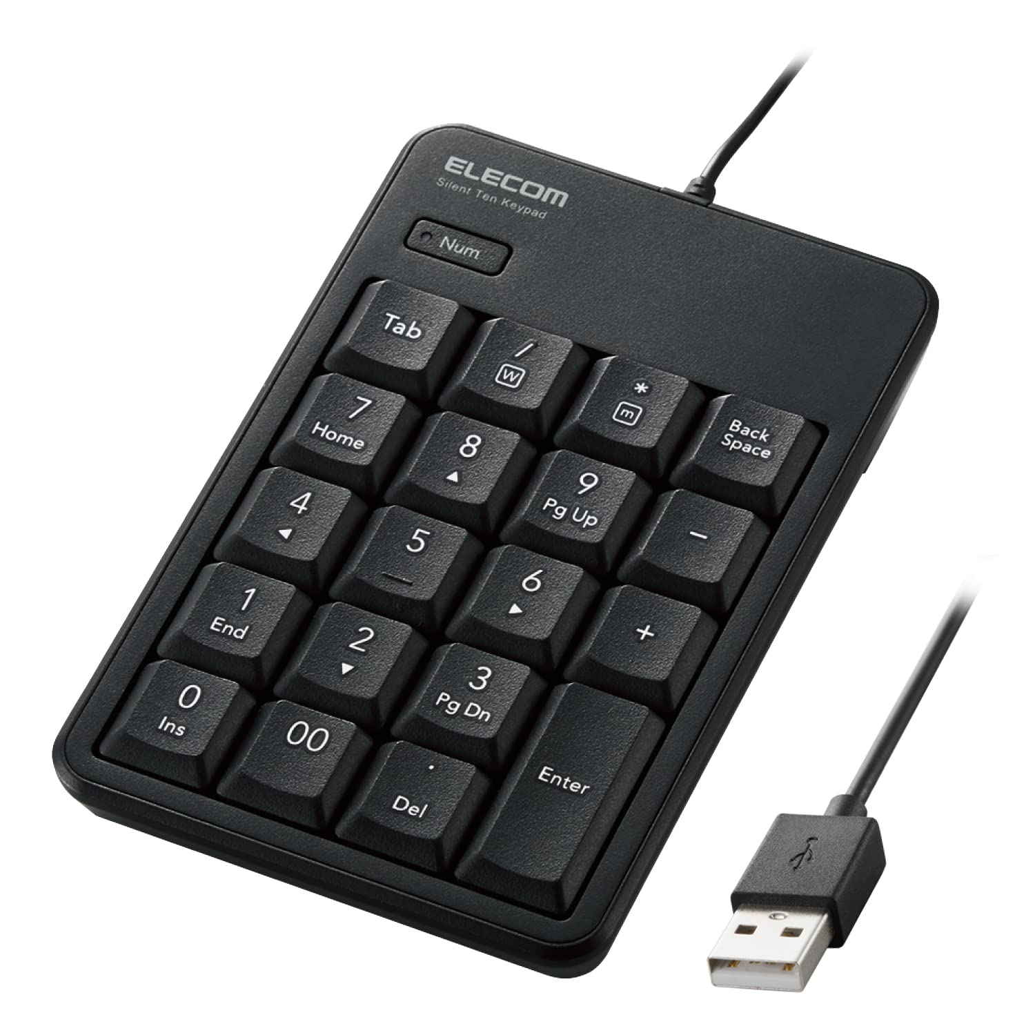 ELECOM Numeric Quiet Compatible with Black Keypad, Wired, Design, Antibacterial, Windows/Chrome OS/macOS, TK-TCM021SKBK чорний
ELECOM Numeric Quiet Compatible with Black Keypad, Wired, Design, Antibacterial, Windows/Chrome OS/macOS, TK-TCM021SKBK чорний