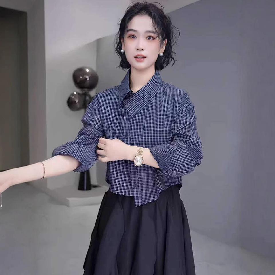 Women s Striped Plaid Long Sleeve Shirt - French Overlap Style, Slimming, Fashionable Temperament for Spring/Autumn 2025 M
Women s Striped Plaid Long Sleeve Shirt - French Overlap Style, Slimming, Fashionable Temperament for Spring/Autumn 2025 M