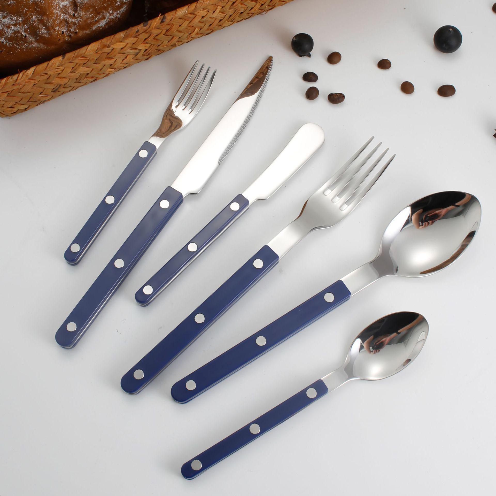 Northern Style Acrylic Cutlery Set - Clip Handle Stainless Steel Knife, Fork, and Spoon Mystic Green Handle Butter Knife
Northern Style Acrylic Cutlery Set - Clip Handle Stainless Steel Knife, Fork, and Spoon Mystic Green Handle Butter Knife