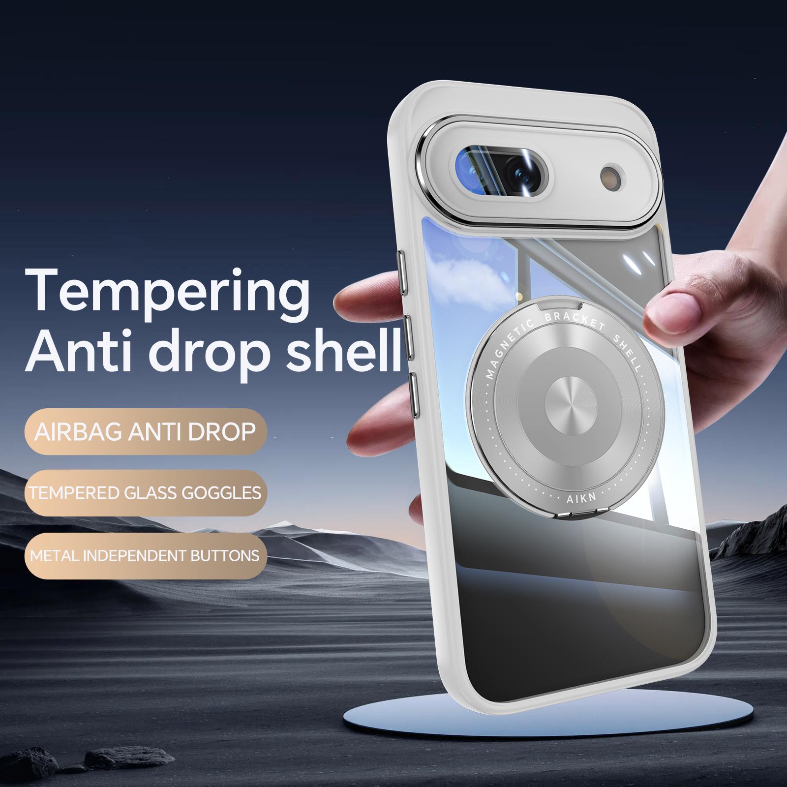 For Google Pixel 8a Magnetic Case PC+TPU Phone Cover with Rotating Metal Kickstand,Lens Protector Black
For Google Pixel 8a Magnetic Case PC+TPU Phone Cover with Rotating Metal Kickstand,Lens Protector Black