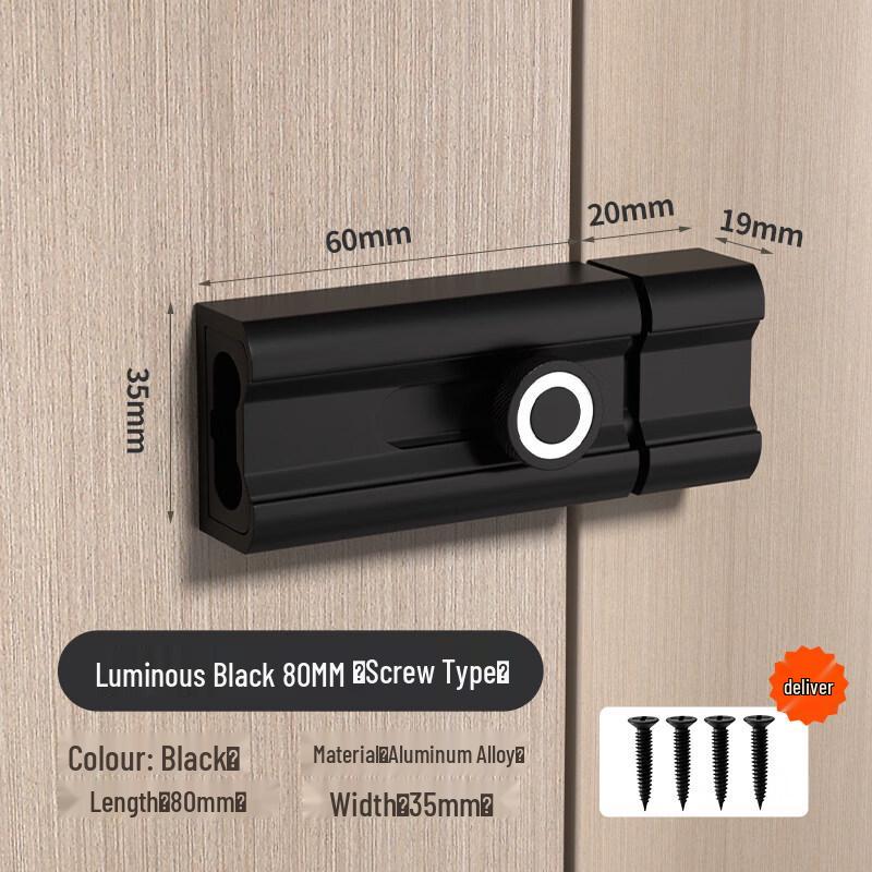 No-Drill Aluminum Alloy Door Bolt Lock
No-Drill Aluminum Alloy Door Bolt Lock