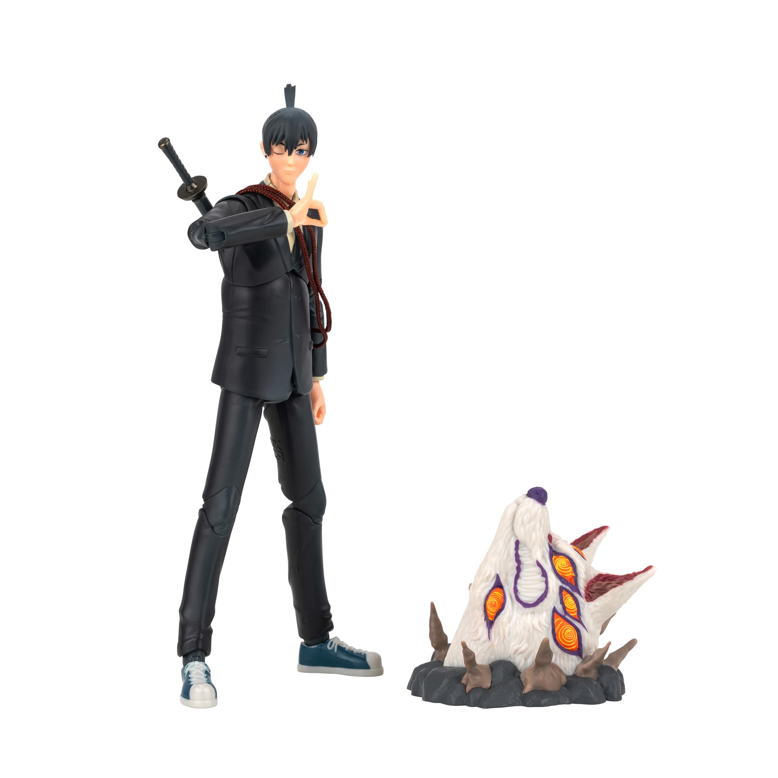 Total Anime AKI Hayakawa - 6.5-inch Figure with Interchangeable Faceplates, Alternate Hands, Weapons, and Fox Devil
Total Anime AKI Hayakawa - 6.5-inch Figure with Interchangeable Faceplates, Alternate Hands, Weapons, and Fox Devil