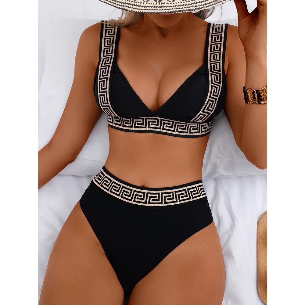 Комплект бикини высокой эластичности XL чёрный
Комплект бикини высокой эластичности XL чёрный