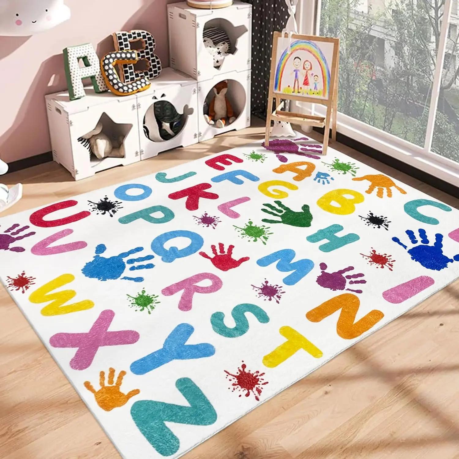 Handprints and Footprints Large Kids Rug Washable Colorful Area Rug for Nursery Room, Non-Slip Play Mat Ultra Soft Indoor Carpet 40x60cm 16x24 inch
Handprints and Footprints Large Kids Rug Washable Colorful Area Rug for Nursery Room, Non-Slip Play Mat Ultra Soft Indoor Carpet 40x60cm 16x24 inch