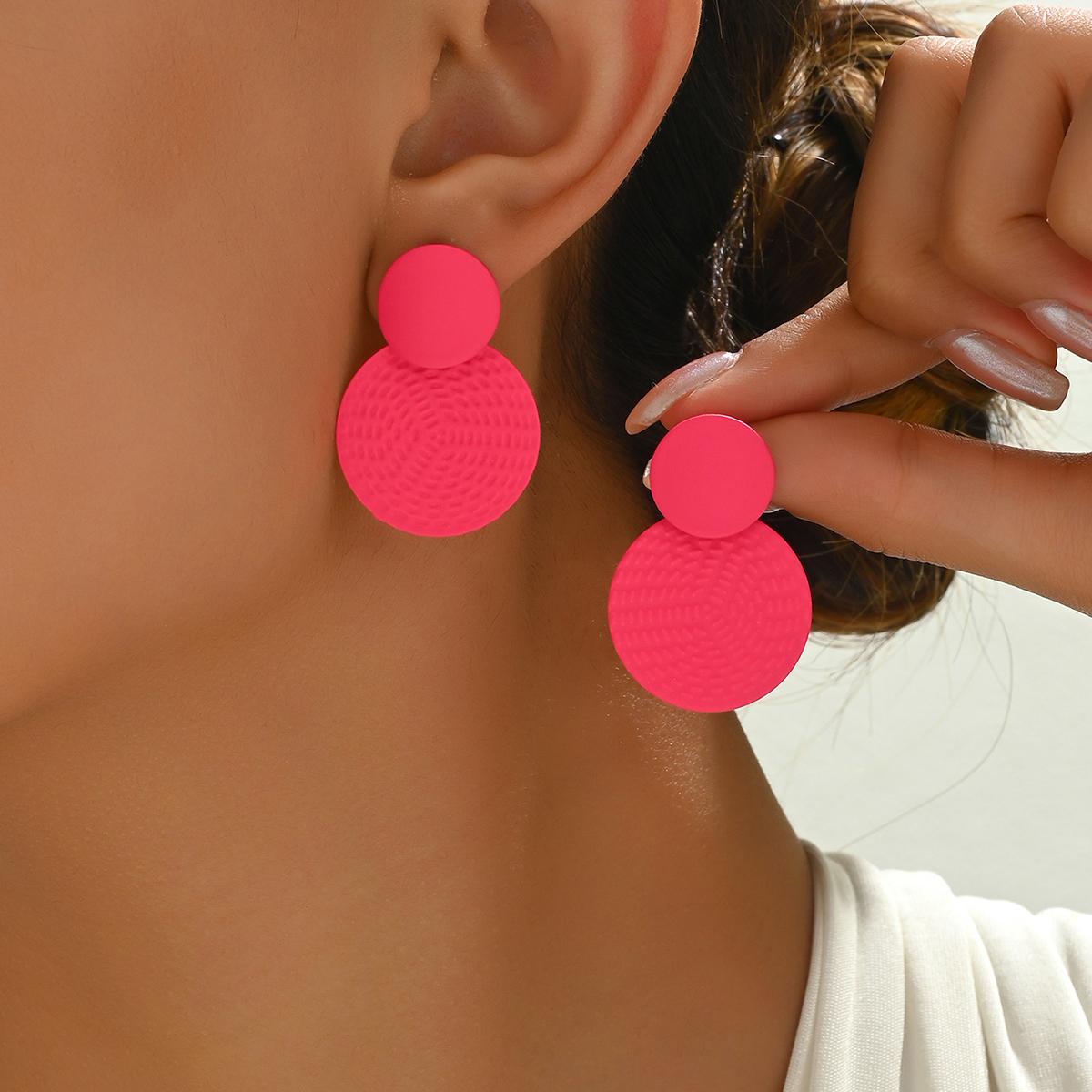 Earrings For Women Bohemian Contrasting Round Earrings Irregular Wedding Party Gifts black
Earrings For Women Bohemian Contrasting Round Earrings Irregular Wedding Party Gifts black