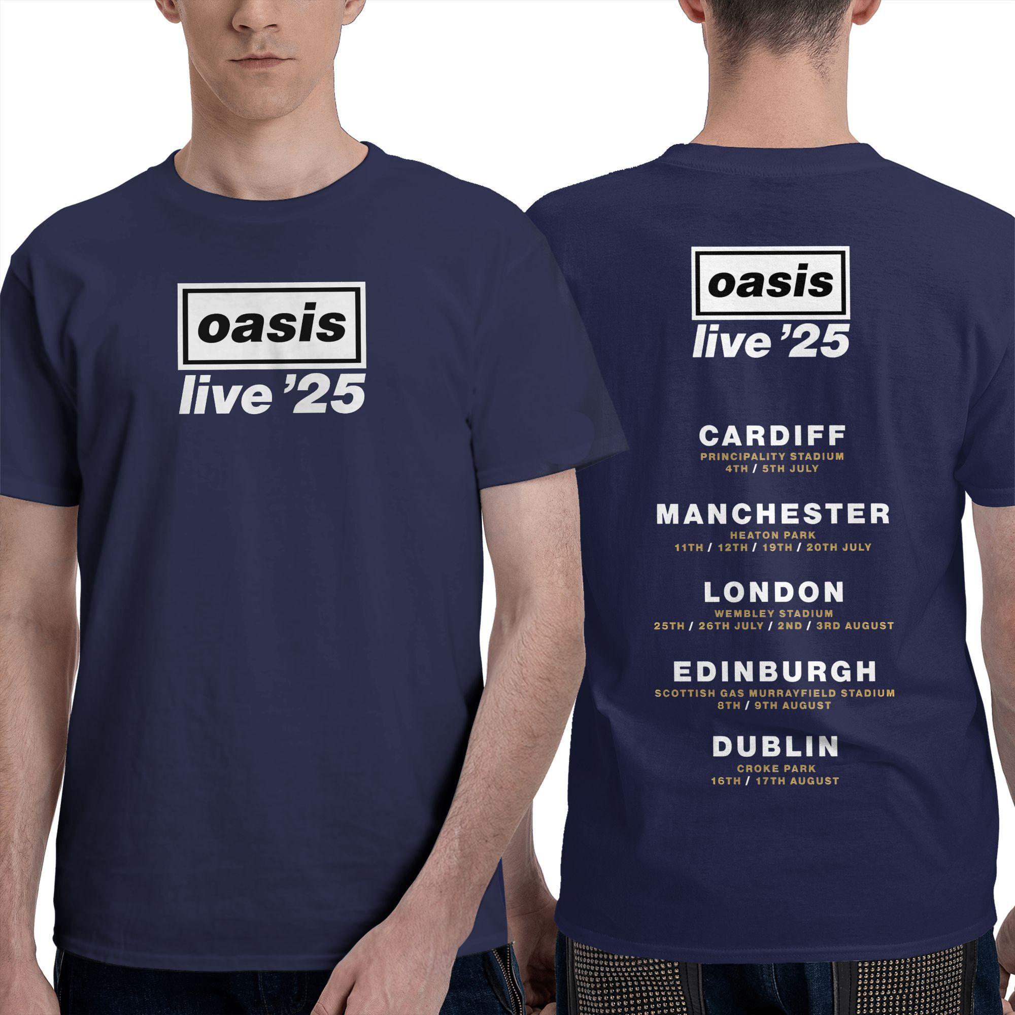 Oasi Live 25 Band T-Shirts Men Humorous Pure Cotton Tees Crewneck Short Sleeve T Shirts Birthday Gift Tops 4XL
Oasi Live 25 Band T-Shirts Men Humorous Pure Cotton Tees Crewneck Short Sleeve T Shirts Birthday Gift Tops 4XL