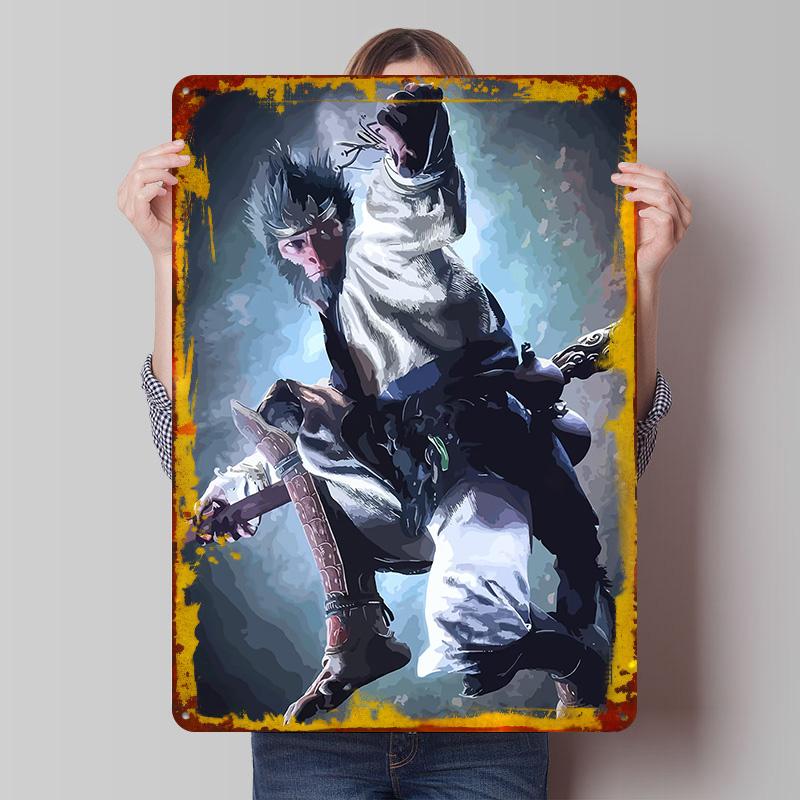 Monkey King Action Pose Poster Customized Wall Art Vintage Metal Signs Retro Tin Plaque for Man Cave Wand Deko Office Decor Room 7.9x11.8In(20x30cm)
Monkey King Action Pose Poster Customized Wall Art Vintage Metal Signs Retro Tin Plaque for Man Cave Wand Deko Office Decor Room 7.9x11.8In(20x30cm)
