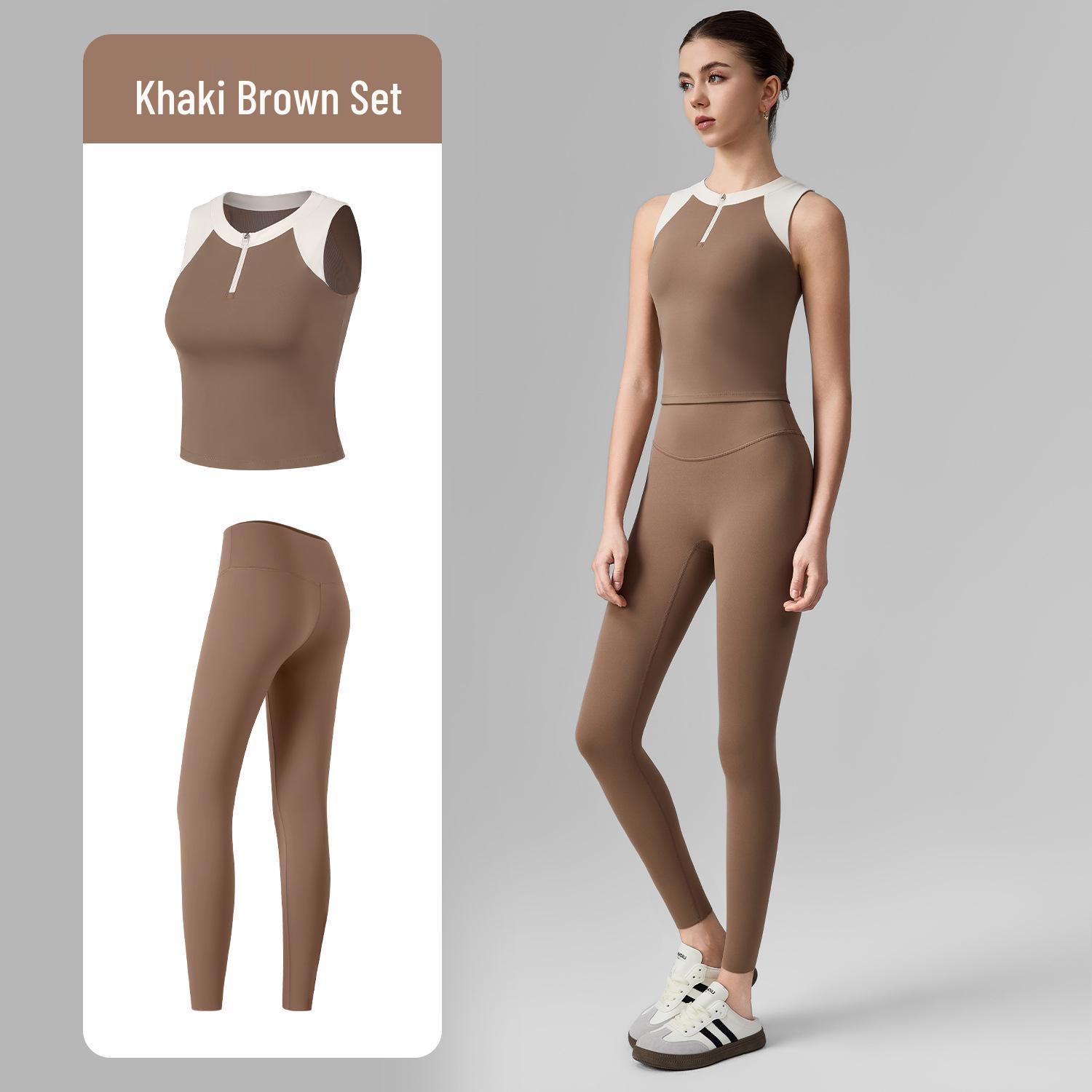 Women s Color Block Yoga Set: Tank Top with Chest Pads & High-Waisted Butt-Lifting Pants for Spring/Summer M
Women s Color Block Yoga Set: Tank Top with Chest Pads & High-Waisted Butt-Lifting Pants for Spring/Summer M