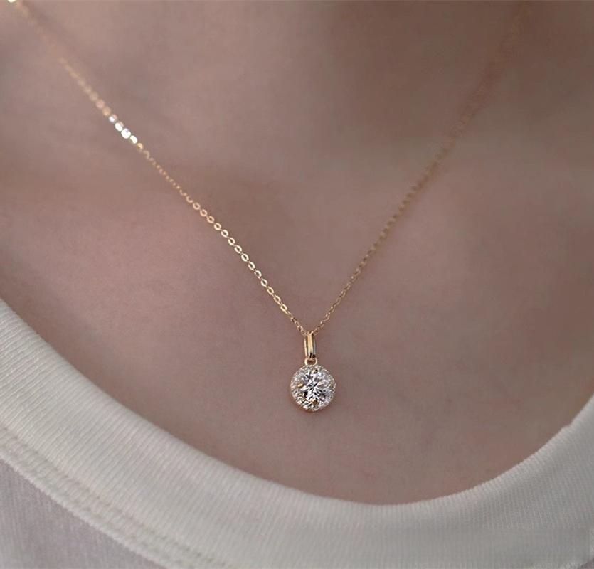 Korean s925 Sterling Silver Plated K Gold Sparkling Temperament Zircon Pendant Necklace for Women Exquisite Wedding Party Jewelr Gold
Korean s925 Sterling Silver Plated K Gold Sparkling Temperament Zircon Pendant Necklace for Women Exquisite Wedding Party Jewelr Gold