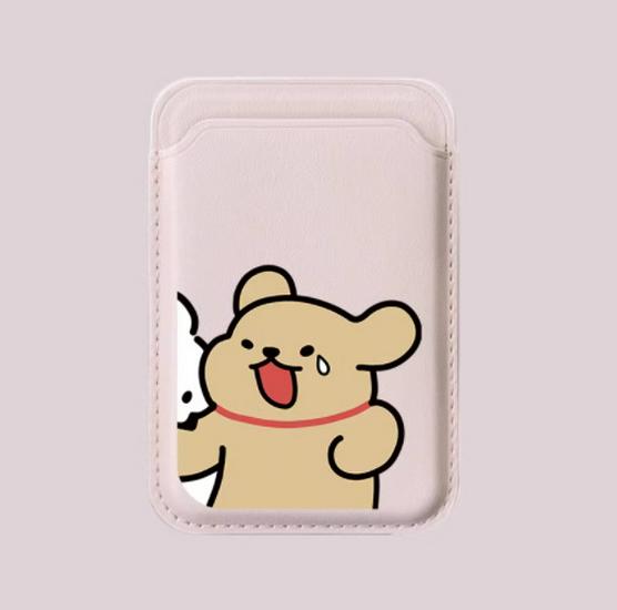 Cartoon Puppy Leather Phone Case with Magnetic Card Holder for MAGsafe Single Card Holder
Cartoon Puppy Leather Phone Case with Magnetic Card Holder for MAGsafe Single Card Holder