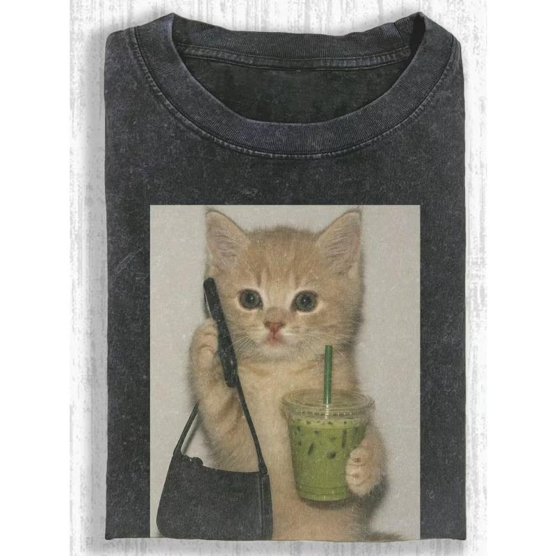 European Size T-Shirt Featuring a Humorous Fruit Cat And Drink Design, Suitable for Both Men And Women. This Family-Friendly Shirt Makes a Great Gift S чёрный
European Size T-Shirt Featuring a Humorous Fruit Cat And Drink Design, Suitable for Both Men And Women. This Family-Friendly Shirt Makes a Great Gift S чёрный
