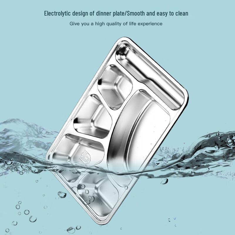 SMVP 304 Stainless Steel Partitioned Lunch Plate with Lid
SMVP 304 Stainless Steel Partitioned Lunch Plate with Lid