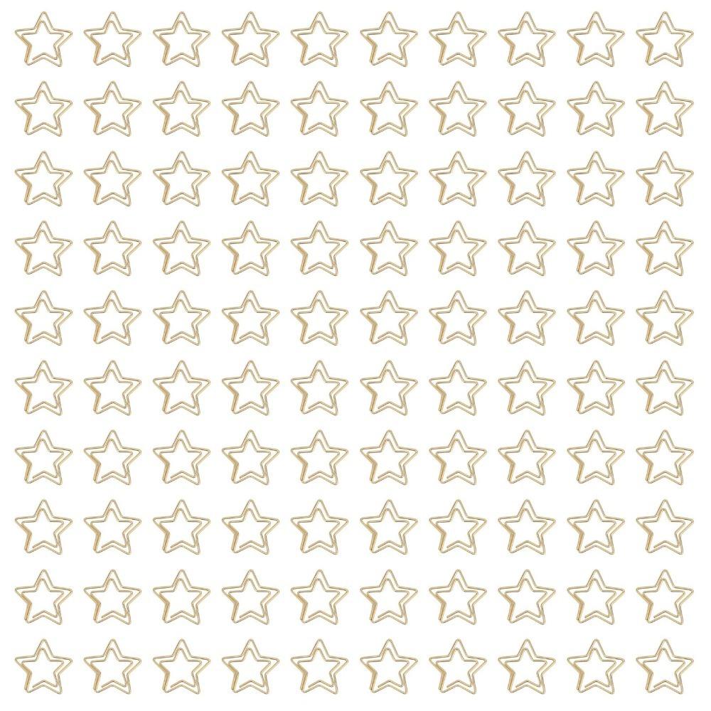 100pcs Star Shaped Gold Star Paper Clips Gold Plating Process Small Paper Clips with Storage Box 30*30mm Gold Paper Clips
100pcs Star Shaped Gold Star Paper Clips Gold Plating Process Small Paper Clips with Storage Box 30*30mm Gold Paper Clips