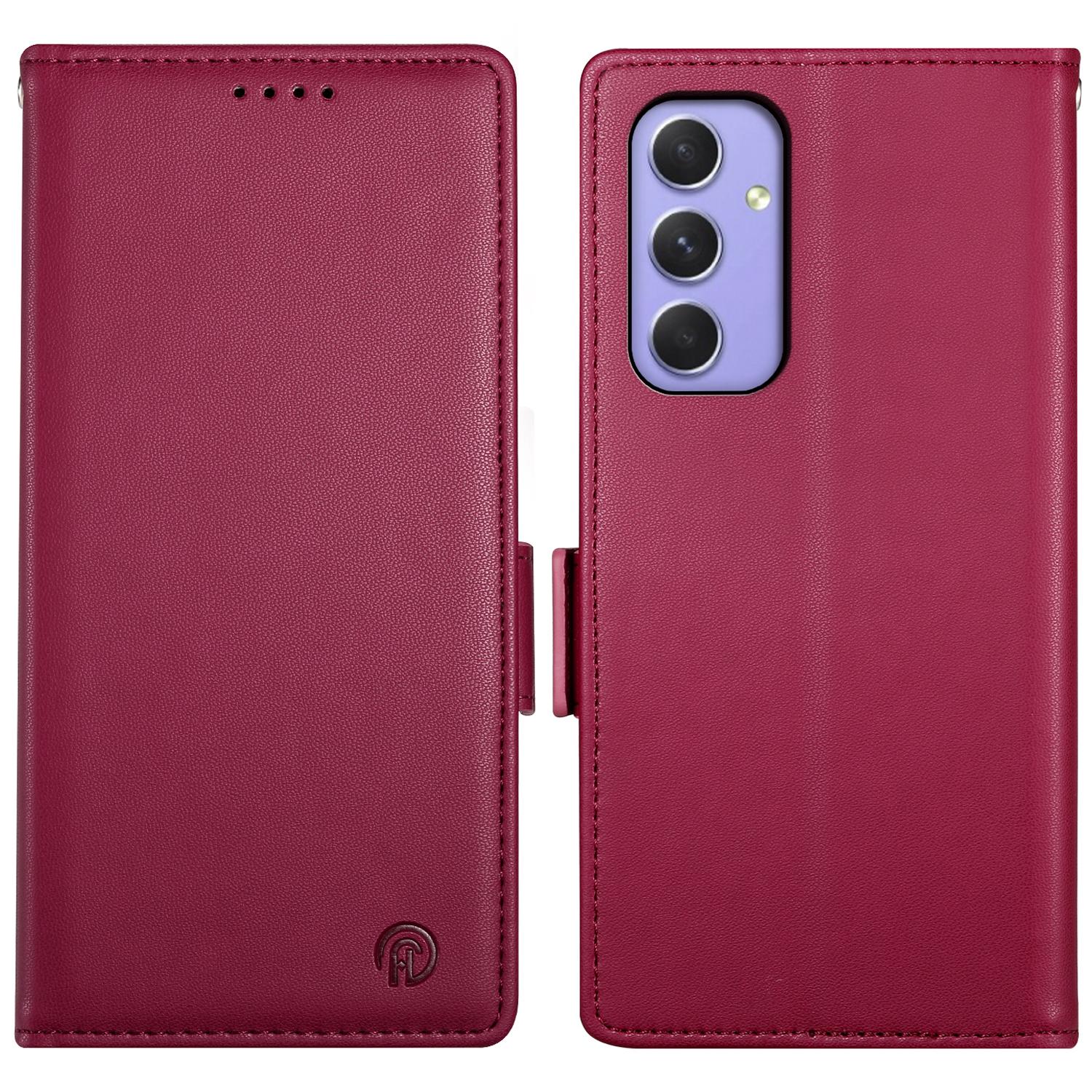 DF-010 For Samsung Galaxy A55 5G Case Magnetic Side Clasps PU Leather Wallet Phone Cover Wine Red
DF-010 For Samsung Galaxy A55 5G Case Magnetic Side Clasps PU Leather Wallet Phone Cover Wine Red