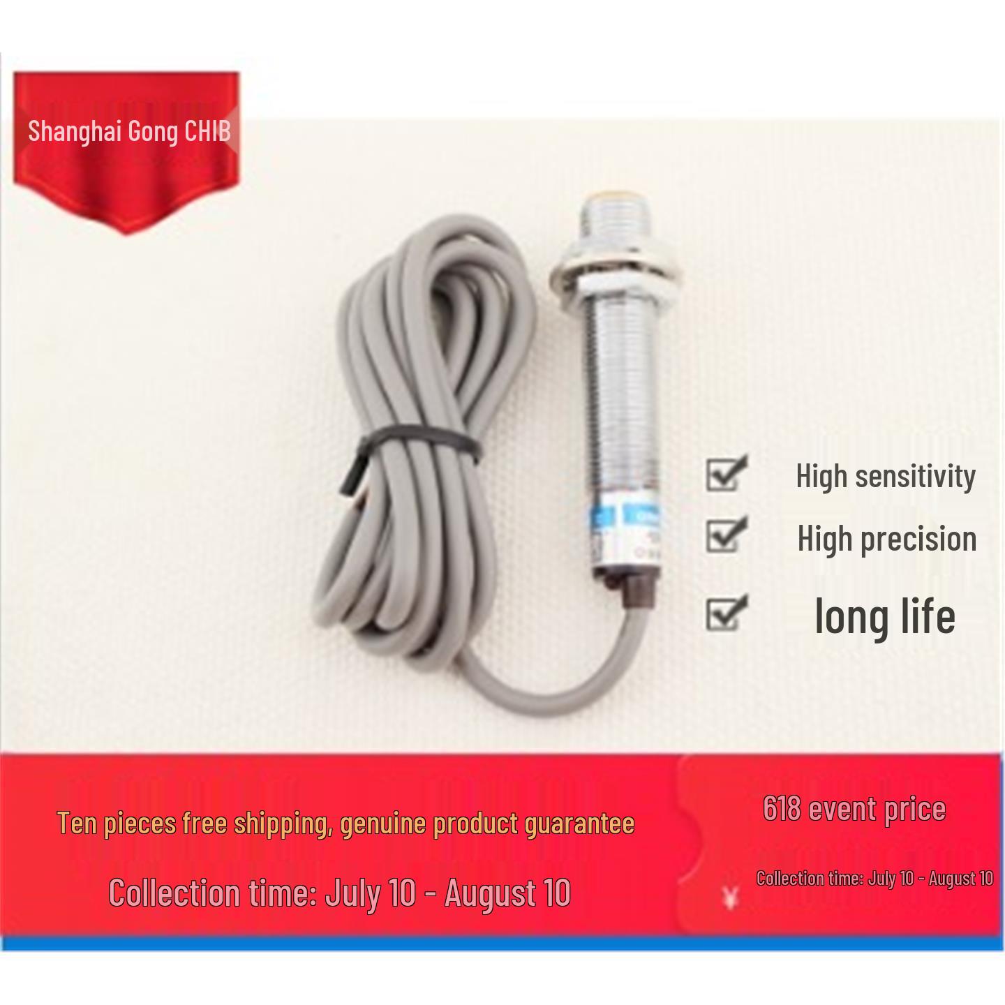 Huguang HL-M8-S1 Inductive Proximity Switch Sensor Active Output
Huguang HL-M8-S1 Inductive Proximity Switch Sensor Active Output